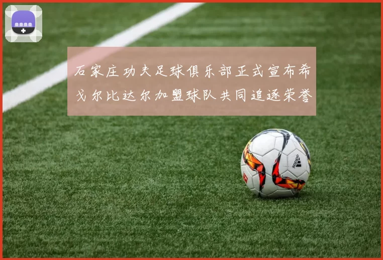 石家庄功夫足球俱乐部正式宣布希戈尔比达尔加盟球队共同追逐荣誉